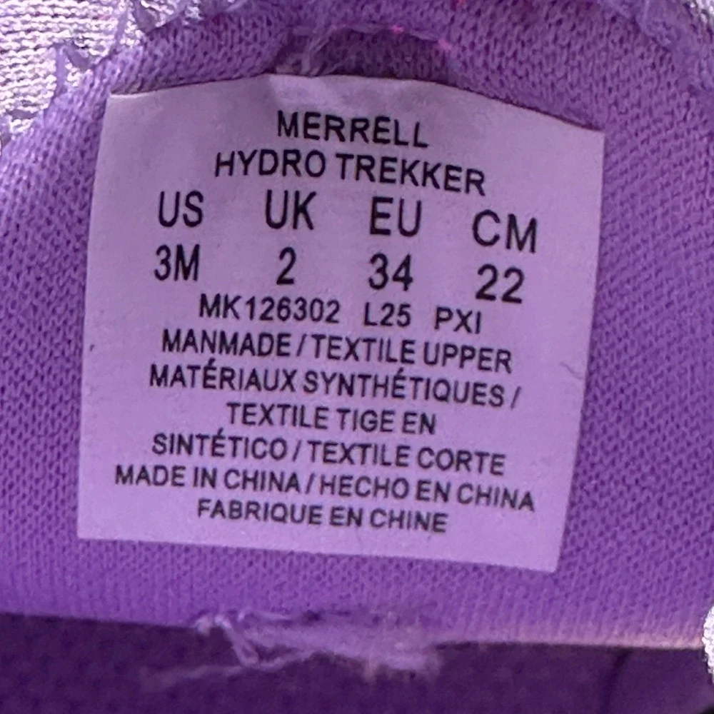 Merrell Hydro Trekker Kids 3M Navy‎ Pink Water Hiking Sandals NEW